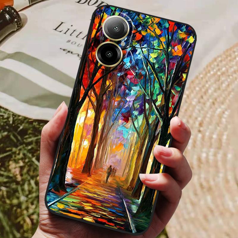 For Realme C67 4G Case 2024 Protective Silicon TPU Soft Phone Cover for Realme C67 4G C 67 Fashion Cases RealmeC67 Marble Capa