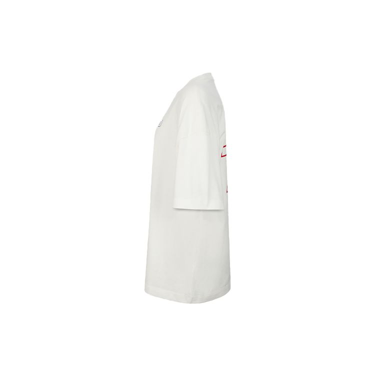 Nike Sportswear Letter Logo Number Crew Neck Casual Short Sleeve T-Shirt Kids Tops Sail-White HF6293-133