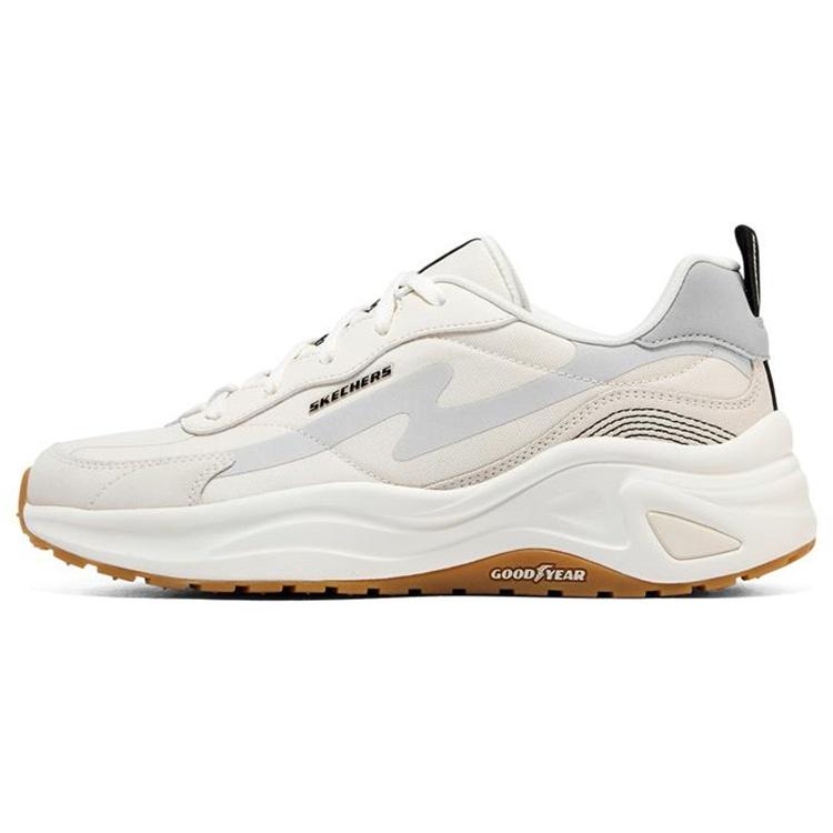 (WMNS) Skechers D lites Wave Sneakers Beige White Blue Women s 149389-NTBK EU 38