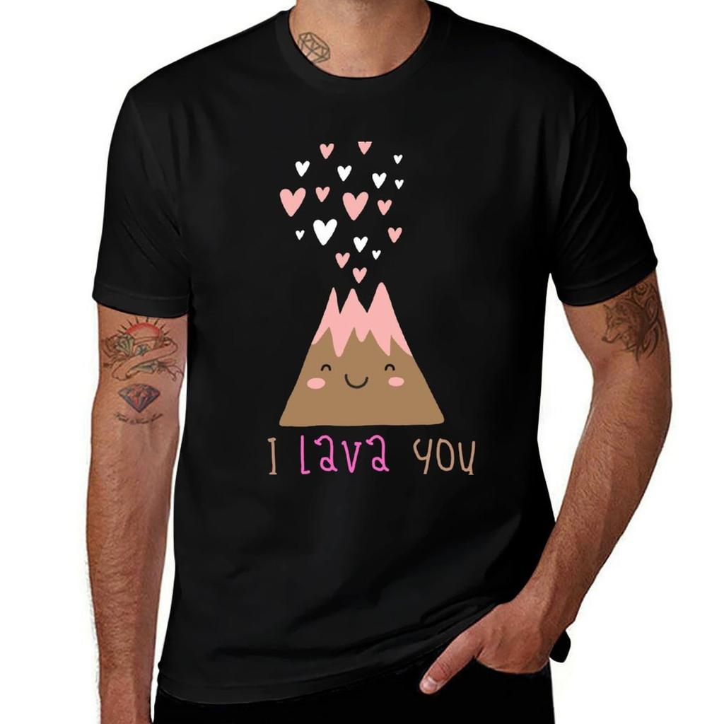 Valentines Day I Lava You  Cute Heart Volcano Design Gift Idea For Valentines Day TShirt