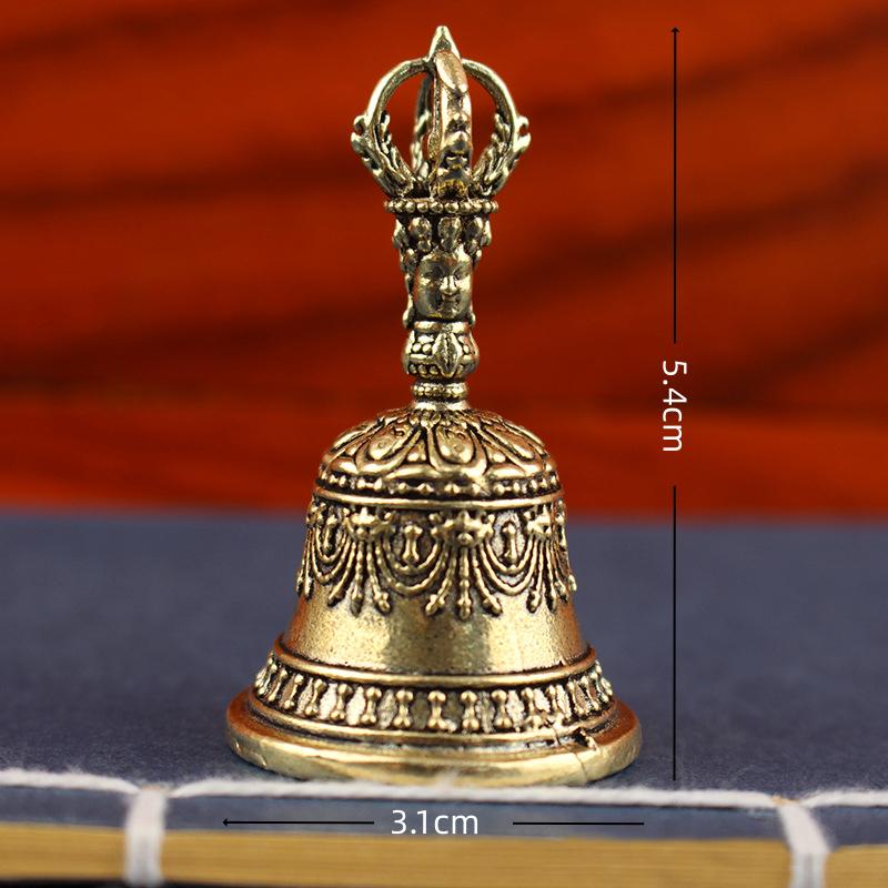 Retro Copper Bell Wind Chimes Brass Crafts Die-Casting Falling Wind Chimes Tibetan Bronze Bell Ideas Copper Bell Pendant