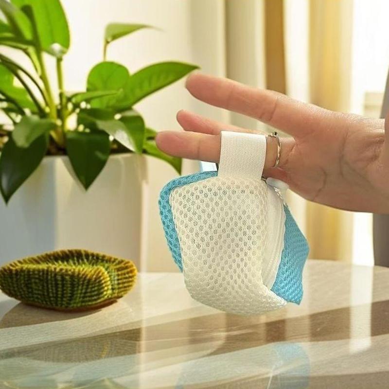 2In1 Seifenschaumnetz Weiche Netzsäckchen mit Kordelzug Badekugeln Körperreinigung Schaumhelfer Duschgel Badezimmerseifen Aufbewahrungswerkzeug