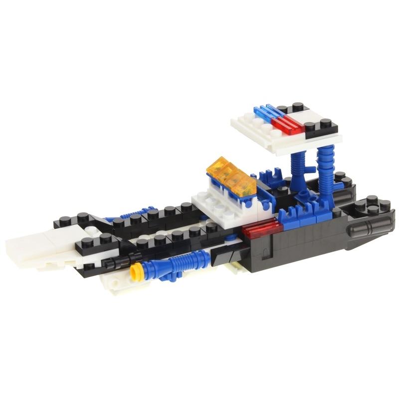 4in1 Construction Blocks Police Car Robot Plane Set of 4