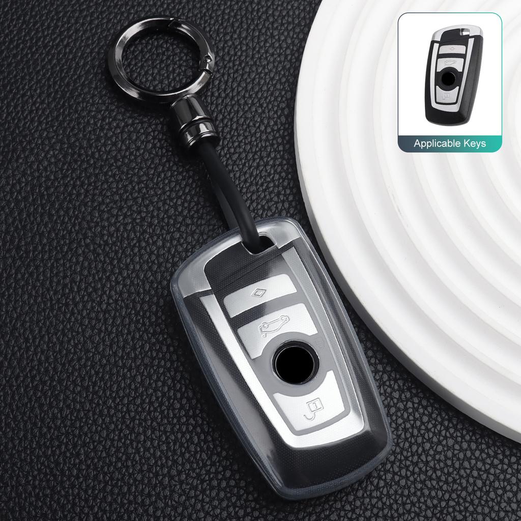 Transparent Tpu Car Key Case Cover For Bmw F10 F15 F16 F20 F30 F18 F25 X1 X3 X4 X5 X6 1 3 5 7 Series M5 M6 320I 530I 550I