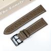22mm Calf Leather Universal Watch Band for Smart Watch-Genuine Leather Calf Leather Breathable Open Hole Watch Band for Huawei Watch Xiaomi Watch
