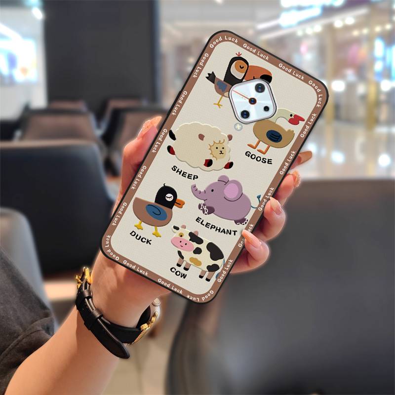 Waterproof Cute Phone Case For VIVO V17/Y9S/X50 Lite/V1945A Durable Cartoon Silicone Soft Case Anti-knock Cover TPU