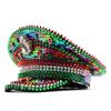 Cappello da Capitano Scintillante Cappello con Paillettes di Cristallo Pesante per Festa di Addio al Nubilato Cappello da Capitano Cappello da Sposa per Attore Attrice