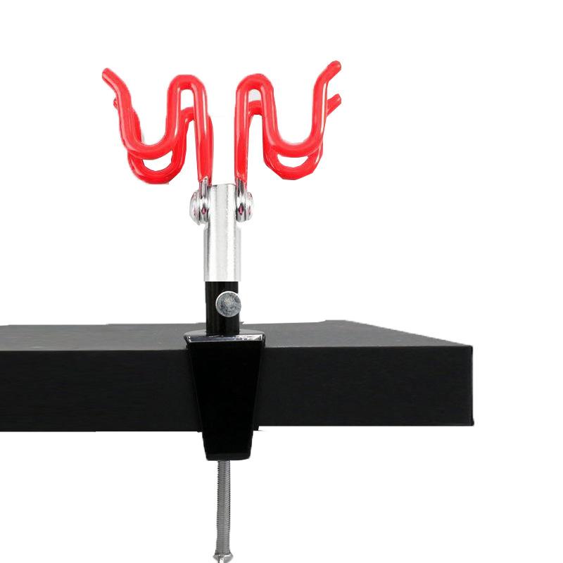 Airbrush Holder Clamp-On Stand Holds 2 Airbrushes Hobby Spray Gun Parts Table Bench Top Mount Airbrush Tool Accessories