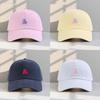 Love Heart Bear Embroidered Baseball Cap With Wide Brim Sunshade For Women Summer 2025