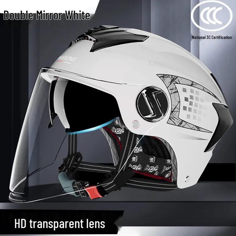 Certified Electric Motorcycle Helmet: Four Seasons, Sun Protection, Lightweight, High-End Safety