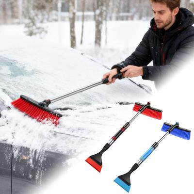 Car Snow Brush Ergonomic Telescopic Detachable Truck Snow Removal Brush Ice Scraper For Vehicle Truck SUV Window Frost Winter
