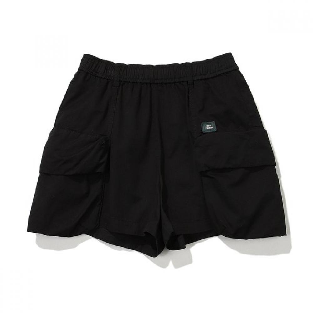 [24ss] Women Skirt Pocket Half Pants  Black 080