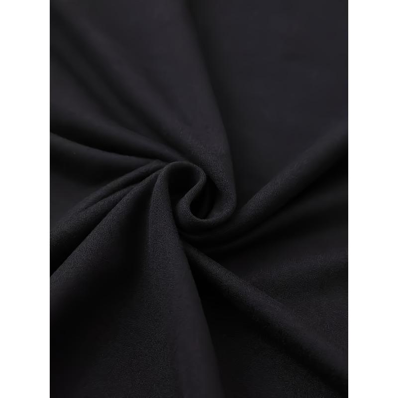 Women'S Short-Sleeve Round-Neck T-Shirt with a Black Satin Ribbon Design - Sporty And Casual Style, Soft And Breathable