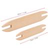 2pcs Beech Wood Weaving Shuttle DIY Sweater Scarf Tapestry Weaving Accessories