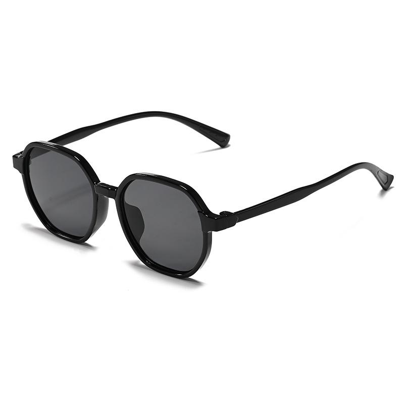 New large-frame polygonal sunglasses women's high-end versatile sunglasses fashion trend sunscreen glasses