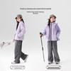 Zuoxi Girls' Thermal Fleece-Lined Winter Jacket