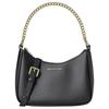 Jet Set Monogram Gold Hardware Leather Shoulder Handbag Large Women's Black