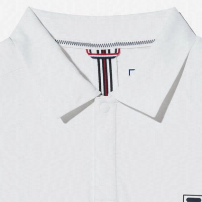 FILA Polo Shirts Men's White Polo Collar Thin Other FS2TSH2301M-OWH