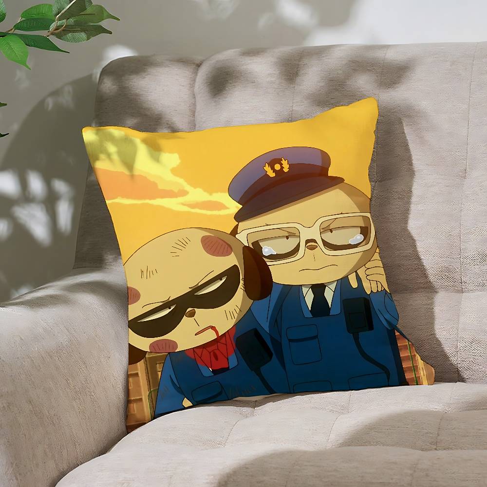 Cartoon O-Odd T-Taxi Pillow Case Throw Pillow Cover Nordic Vintage Style Cushion Covers Home Living Room Sofa Couch Seat Decor