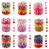 30PCS of 15mm Silicone Beads, Printed Beads and Multi-color Round Beads Combination, Suitable for DIY, Bracelets, Pens, Etc