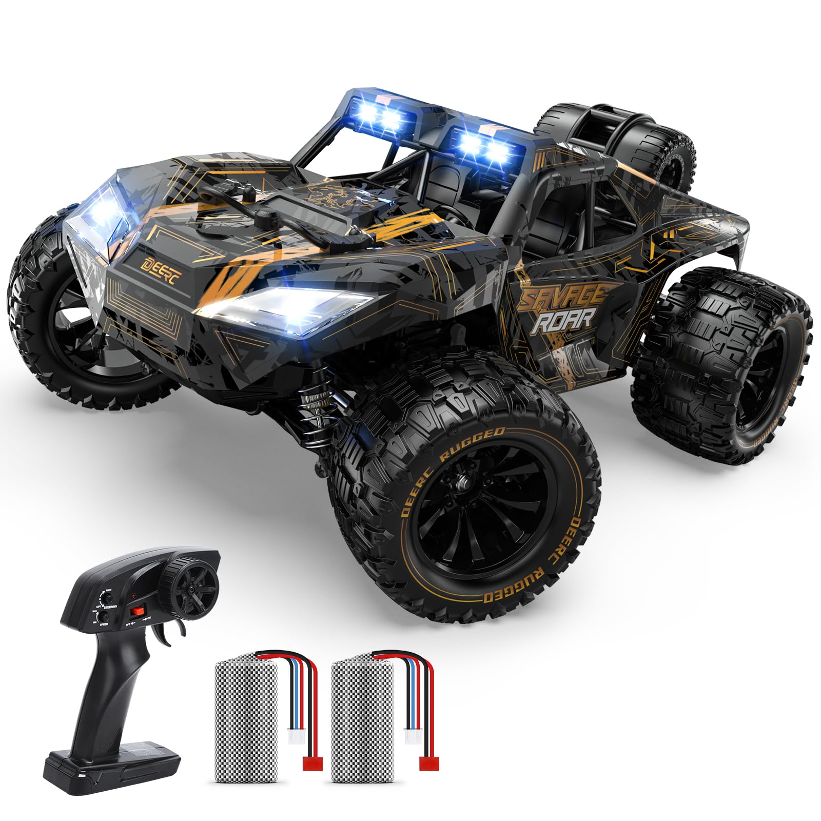 

DEERC 4WD Масштаб Бесступенчатое Управление Светодиодная Низковольтная Регулируемая Идеальный Подарок для Начальной и Средней Школы Технические Стандарты Японская Инструкция