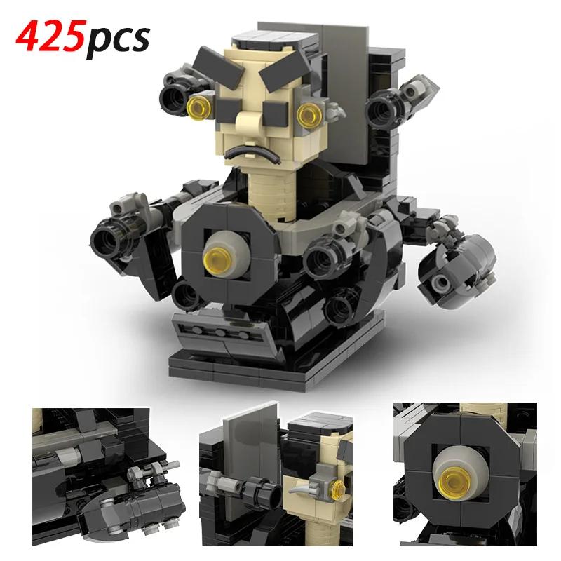 New Skibidi Toileted Titan Skibidi Clock Man Upgrade Building Blocks TVman Speakerman Figures Assembly Toys for Kid Xmas Gift
