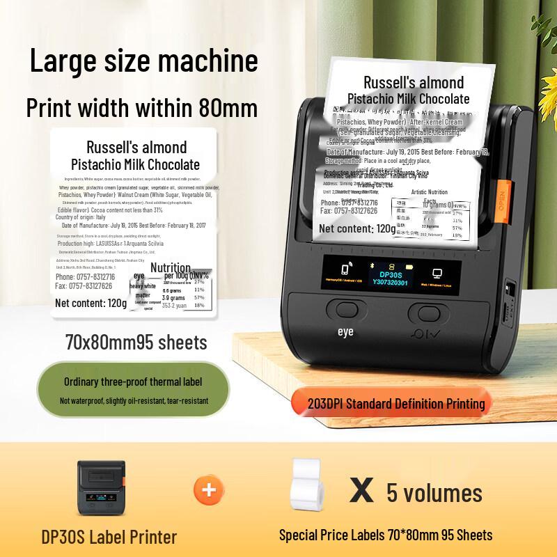 Detong DP30S Food Label Printer
