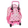 School Rucksack with Wheels Disney Princess Pink 33 x 45 x 22 cm