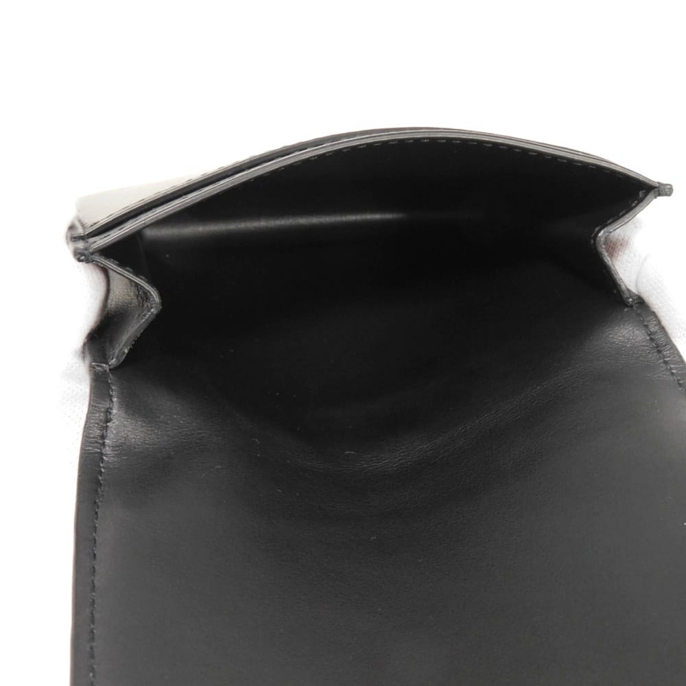 Used 11897 Business Card Holder 605720 VCPQ3 8803 7946 Pass Case RFID IC Chip Maxi Intrecciato Black Men's from Japan