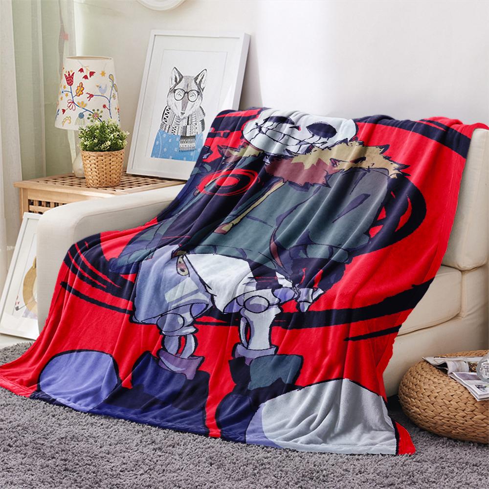 1PC Underlate Print Flannel Blanket, High quality Comfortable for All Seasons, Home Decor, Warmth and Comfort, Perfect for Christmas Gifts232