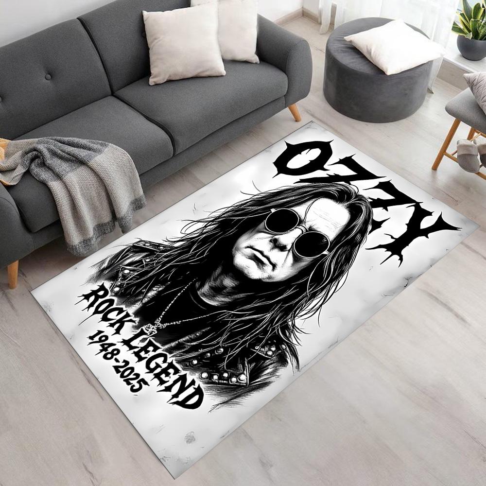 Ozzy Osbourne Tribute Poster Carpet Suitable for Kitchen Dormitory Hallway Study room Antislip Carpet Office home decor Perfect Gift for Women/Men