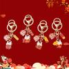 2026 Year Of The Horse Creative Metal Keychain Cartoon Zodiac Horse Pendant Bag Hanging Decoration New Year Blessing Gift