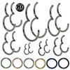 1PC 18g 16g G23 Titanium Segment Hinged Nose Rings Lip Eyebrow Nipple Clicker Ear Septum Helix Tragus Captive Piercing Jewelry 4