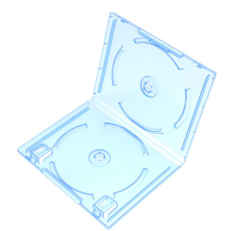 1 Stück Ersatzhülle für PS4-Spiel, Doppel-Disc, Ersatz, blau, Spiel, Blu-Ray-Box, 2 CDs