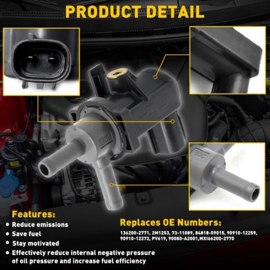 Vapor Canister Purge Solenoid Vent Control Valve For 2004-2010 Toyota Highlander