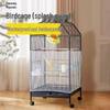 Universal Splash-Proof Parrot Cage Mesh Cover - Anti-Feather Flight Baffle for Square or Round Cages