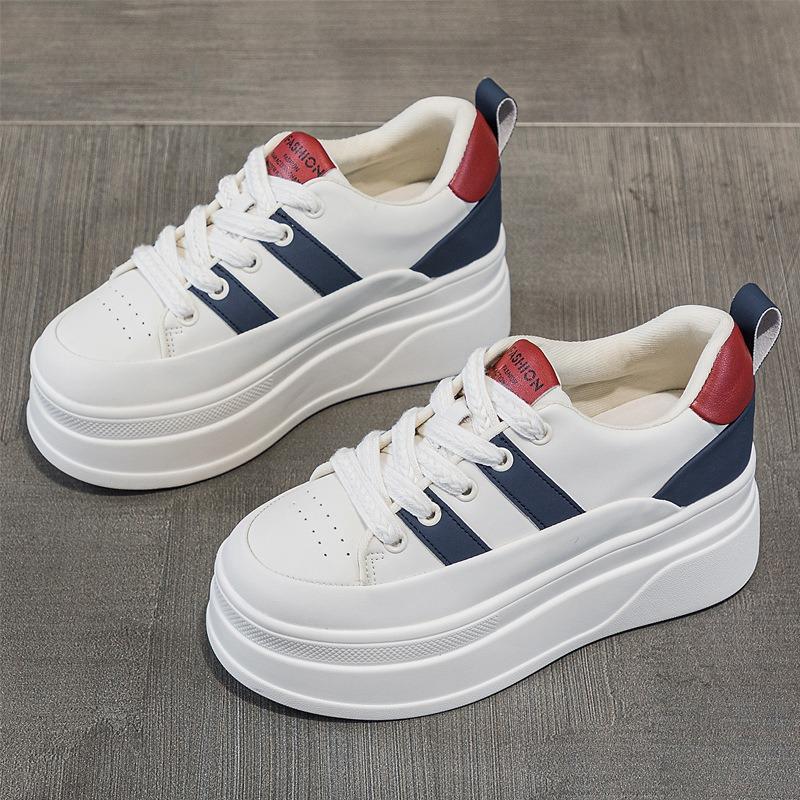Little white shoes women's shoes autumn new muffin thick-soled versatile sports and leisure board shoes