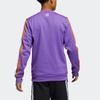 Adidas Dunk Crew Mitchell Collision Stripe Embroidery Fleece Basketball Sweatshirt Men Sweatshirt Purple H43782