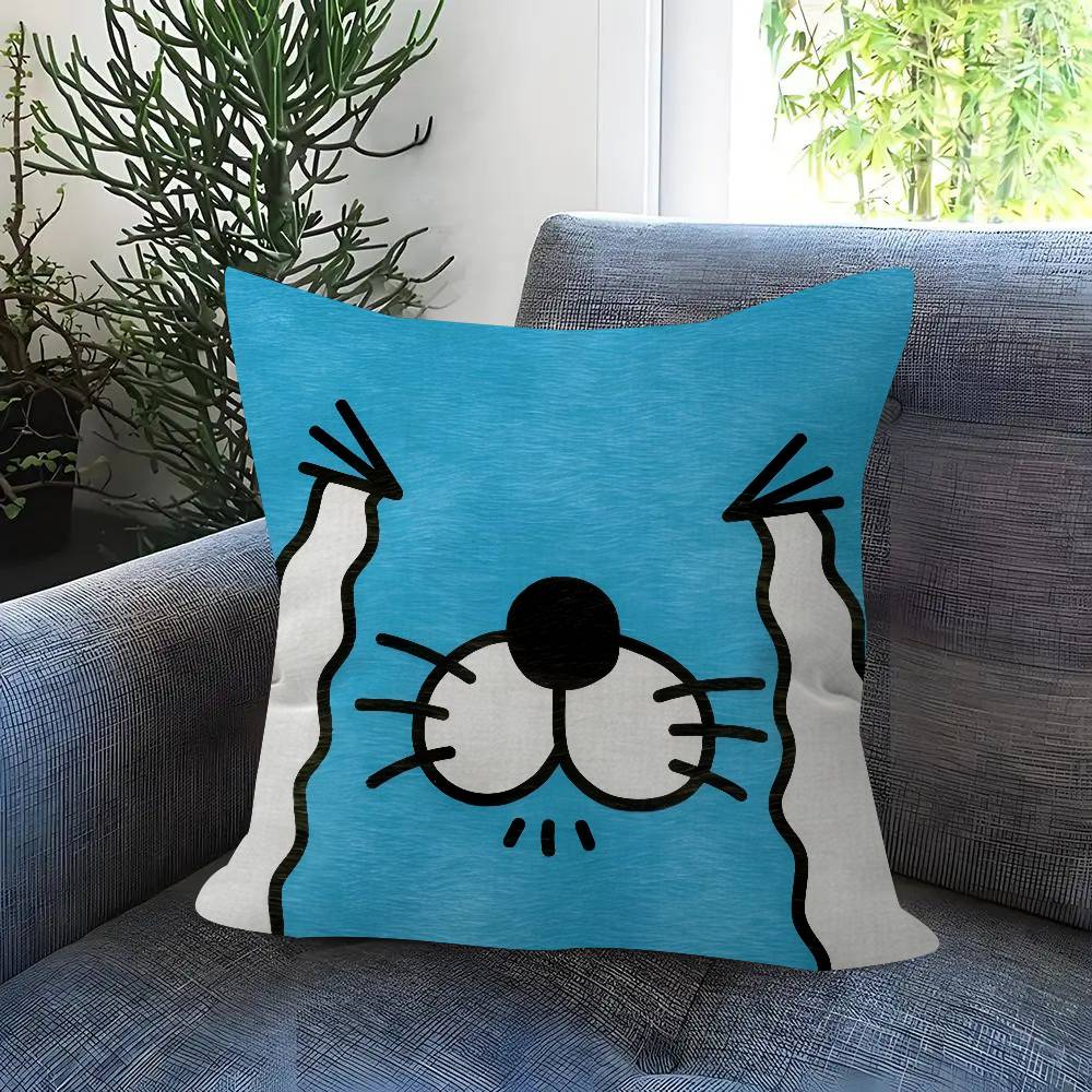 Cartoon Anime BBonobono  Pillow Cushion Cover Pillowcase Living Room Sofa Home Decor Customized