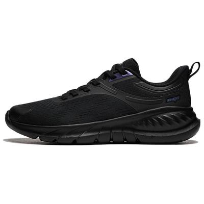 Li Ning Easy Flex V2 Soft Resilient Shock Absorbing Durable Breathable Low Top Running Shoes Women Running Shoes Black ARSU006-4