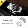 BBJS7 Accessories for BMW X3 X4 F25 F26 Car Inner Gearshift Air Conditioning CD Panel Door Armrest Cover Trim Decorative Car Stickers