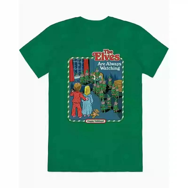Smells Like Christmas Smells Like Christmas Mens and Womens New Illustrated European and American High Street VintageTShirts