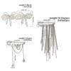 Detachable Heart Pearl Bow Brooch Alloy Decorative Jewelry Tassel Fixed Clothes Pin Fixed Clasps Change Shorts Legs Buckle