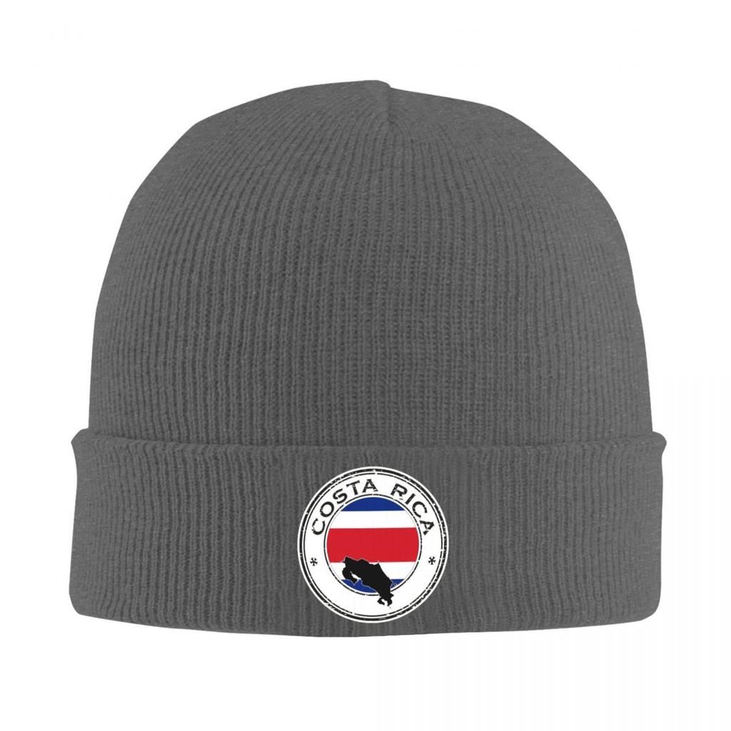 Costa Rica Flag Graphic Warm Knitted Cap Winter Knit Bonnet Hat Skullies Beanies Hip Hop Caps for Unisex