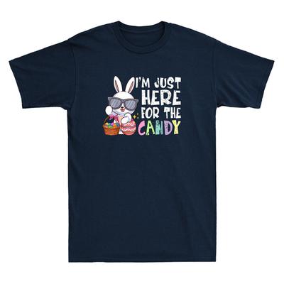 Easter Bunny I'm Just Here For Easter Candy Funny Gifts Vintage Unisex T-Shirt