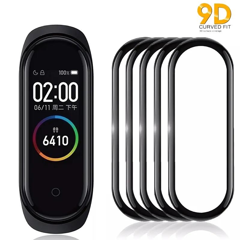 5 szt. Miękkie Szkło Hartowane Dla Xiaomi Mi Band 8 7 Smart Watchband Pełne Pokrycie Folia Ochronna na Ekran dla Xiaomi Miband 7 6 5 4 Szkło