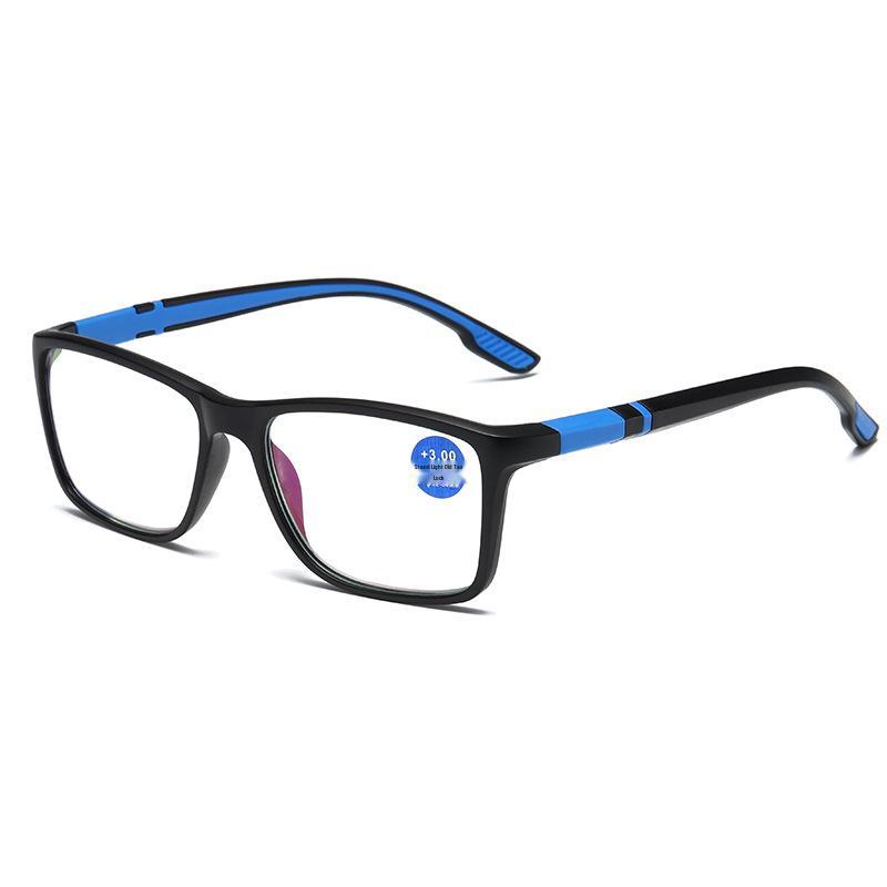 TR90 Sporty Bifocal Reading Glasses, Anti-Blue Light, Resin Coated, Large Frame for Men & Women