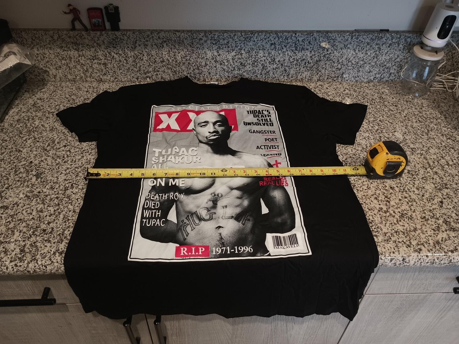 Tupac Shakur Smart Blanks TShirt Mens Medium Black Casual XL Special Edition XXL