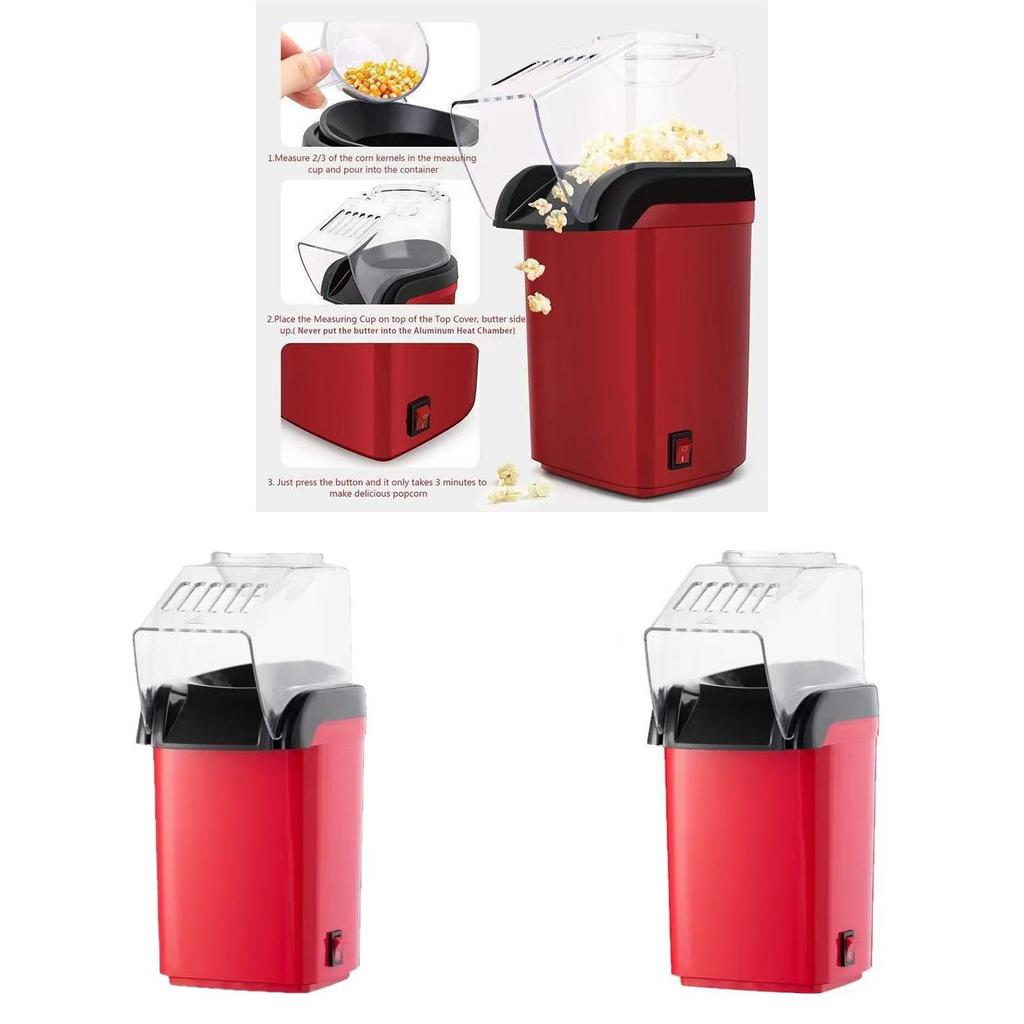 Home Use Electric Popcorn Maker With Hot Air Technology For Family Snack Days