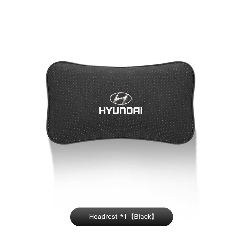 Car Suede Seat Headrest Auto Waist Rest Comfort Pillow For Hyundai Matrix Bayon Venue Veloster Tucson IX35 I40 Sonata IX20 Azera HH51